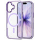 Coque MagMat MagSafe pour iPhone 17, Lavender/Clear, Tech-Protect