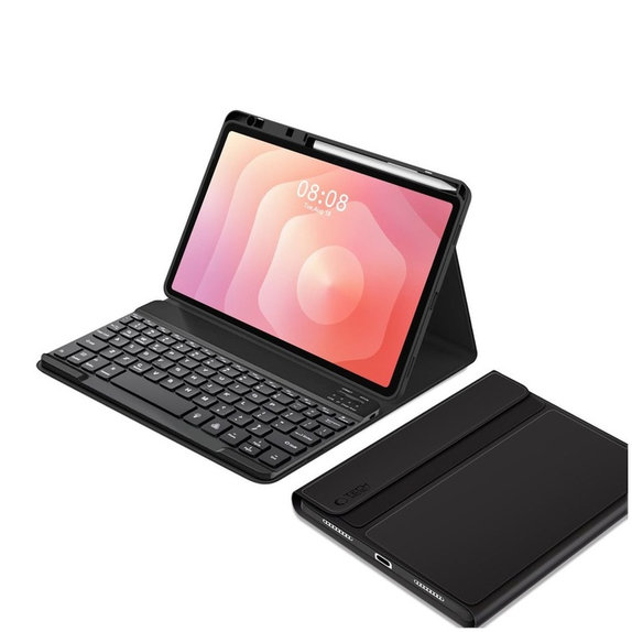 Coque Sc Pen + Keyboard pour Samsung Tab S11 11.0 X730 / X736B, noire, Tech-Protect