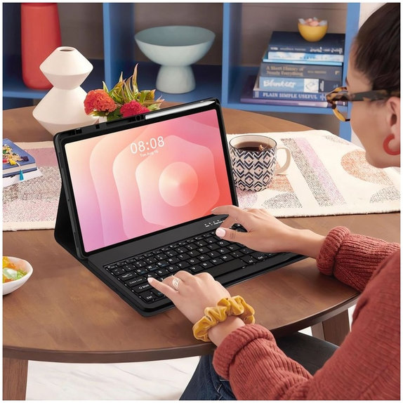 Coque Sc Pen + Keyboard pour Samsung Tab S11 11.0 X730 / X736B, noire, Tech-Protect