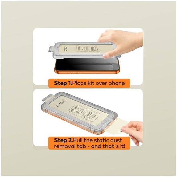 Verre trempé Quick Set+ 2-Pack pour Samsung S26 Ultra, Black, Tech-Protect