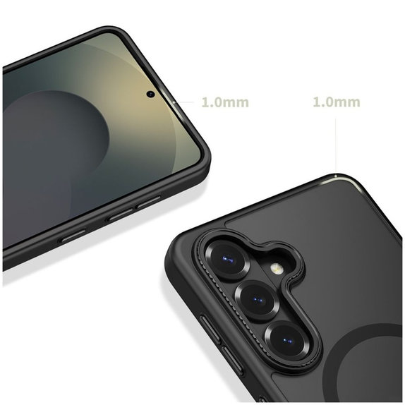 Coque Magcam MagSafe pour Samsung S26, Matte Black, Tech-Protect