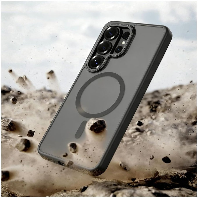 Coque MagCam MagSafe pour Samsung S26 Ultra, Matte Black, Tech-Protect