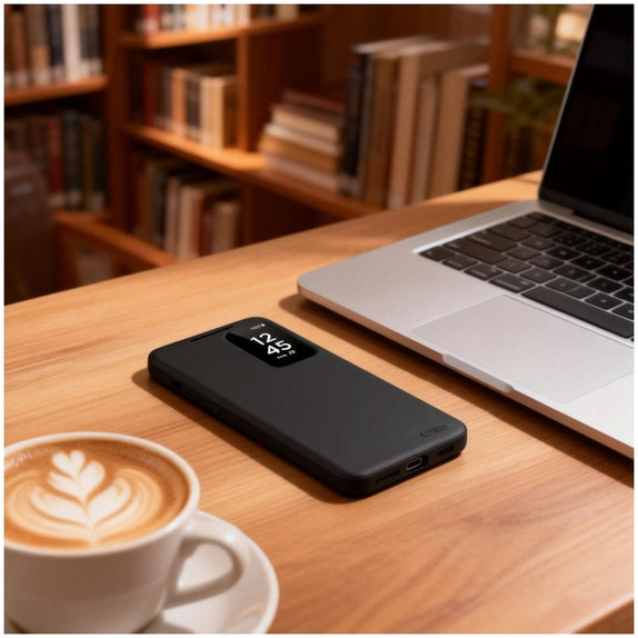 Coque Smart Wallet pour Samsung S26, Matte Black, Tech-Protect