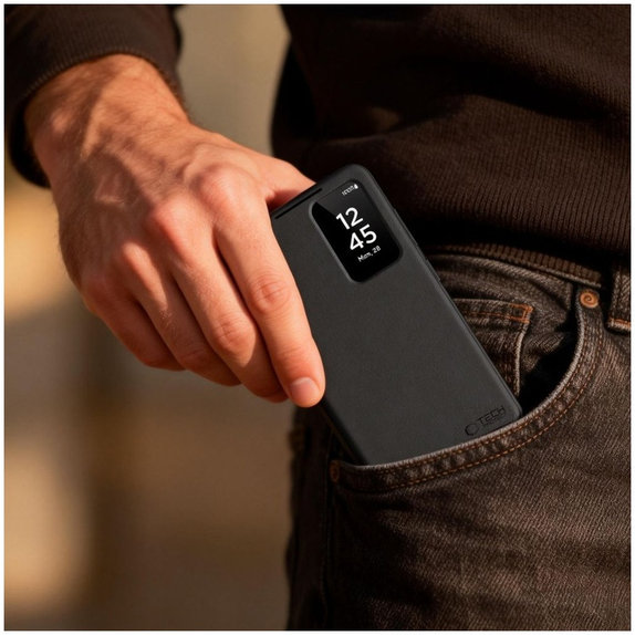 Coque Smart Wallet pour Samsung S26 Ultra, Matte Black, Tech-Protect