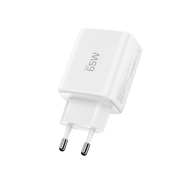Chargeur secteur NCA65W-GAN 3-PORT PD 65W / QC3.0, blanche, Tech-Protect