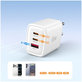Chargeur secteur NCA65W-GAN 3-PORT PD 65W / QC3.0, blanche, Tech-Protect