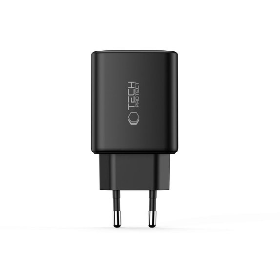 Chargeur secteur NCA65W-GAN 3-PORT PD 65W / QC3.0, noire, Tech-Protect