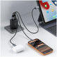 Chargeur secteur NCA65W-GAN 3-PORT PD 65W / QC3.0, noire, Tech-Protect