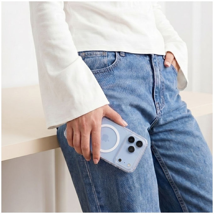 Coque de protection FlexAir Hybrid MagSafe pour iPhone 17 Pro / 18 Pro, číre, Tech-Protect