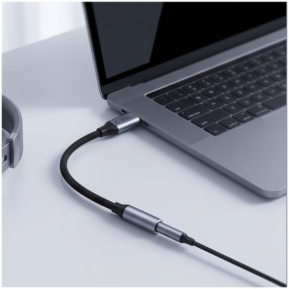 Adaptateur Ultraboost USB-C To Mini Jack 3.5MM DAC, Iron Grey, Tech-Protect
