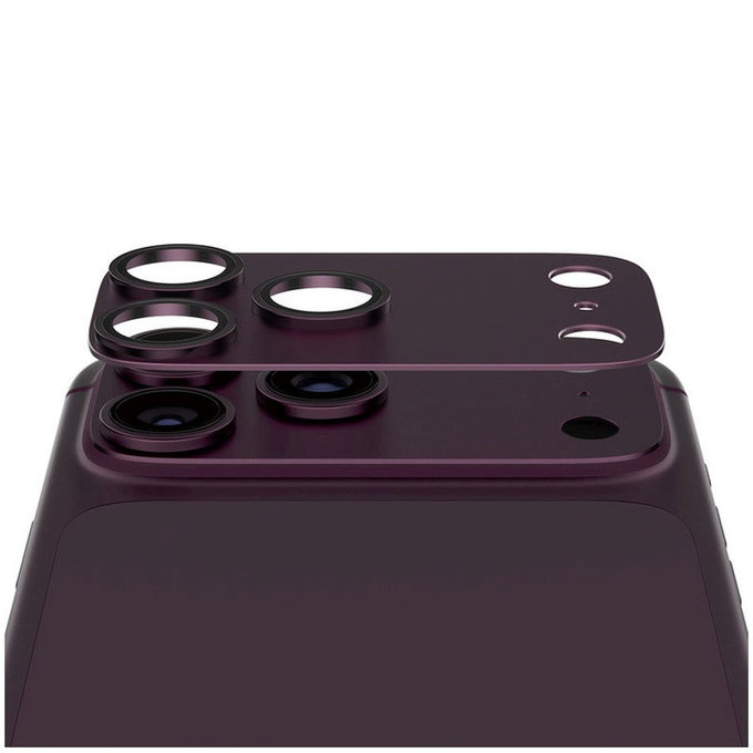 Protection d'objectif Fender pour iPhone 18 Pro, Dark Cherry, PanzerGlass