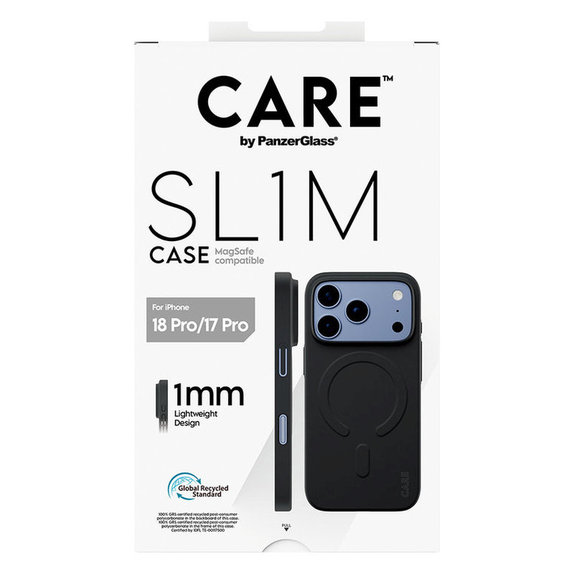 Étui SL1M avec MagSAFE pour iPhone 18 Pro/17 Pro/16e, Noir, PanzerGlass