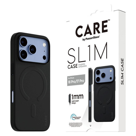 Étui SL1M avec MagSAFE pour iPhone 18 Pro/17 Pro/16e, Noir, PanzerGlass