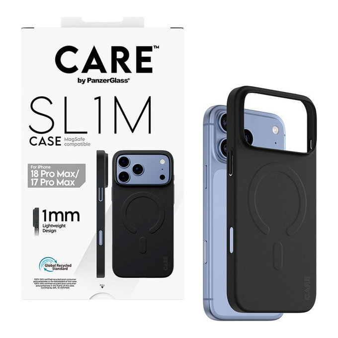 Étui SL1M avec MagSAFE pour iPhone 18 Pro Max/17 Pro Max/16e, Noir, PanzerGlass