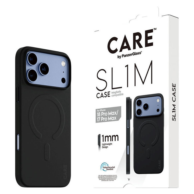 Étui SL1M avec MagSAFE pour iPhone 18 Pro Max/17 Pro Max/16e, Noir, PanzerGlass