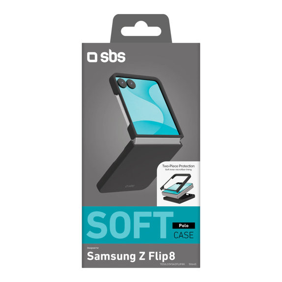 Étui Instinct pour Samsung Galaxy Z Flip8, Noir, SBS