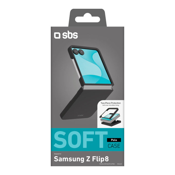 Étui Instinct pour Samsung Galaxy Z Flip8, Noir, SBS