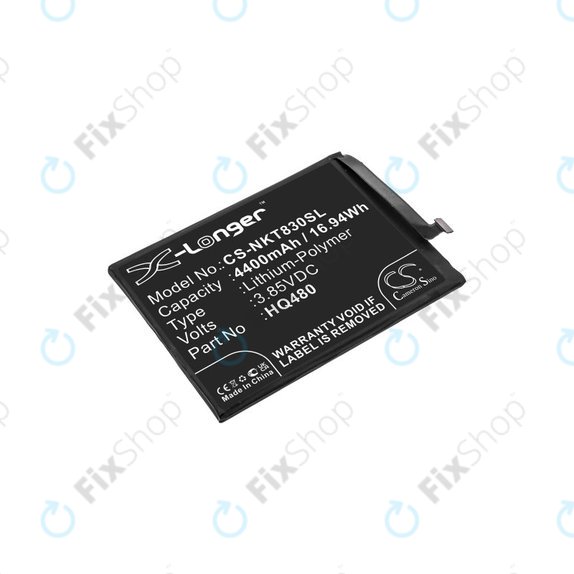 Batterie pour Nokia 8.3 2020 5G, 4400mAh, Li-Pol, 3.85V, HQ480, HQ