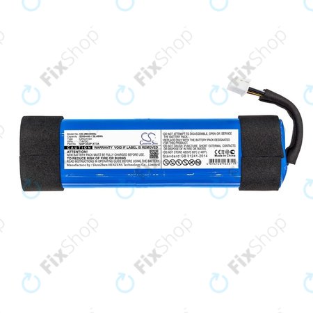 Batterie pour JBL Xtreme 3, 5200mAh, Li-Ion, 7.4V, GSP-2S2P-XT3A, HQ