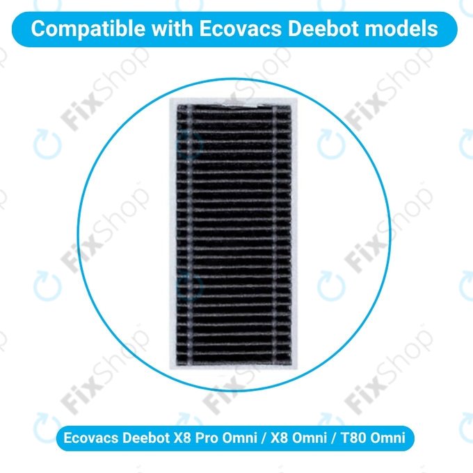 Ecovacs X8 Pro Omni, X8 Omni, T80 Omni - Filtre a poussiere