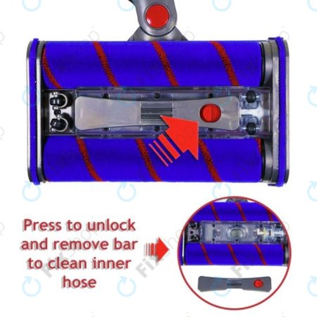 Dyson V-series, Outsize - Tete a double rouleau
