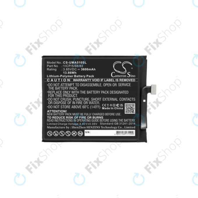 Umidigi A5 Pro - Batterie 1ICP/5/68/83 3600mAh HQ