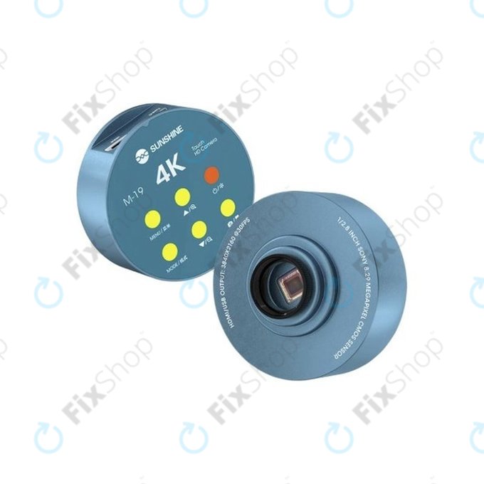 Sunshine M-19 - Caméra pour microscope trinoculaire 4K, HDMI