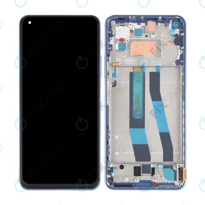 Xiaomi Mi 11 Lite 4G M2101K9AG - Écran LCD + Écran Tactile + Cadre (Bleu Bubblegum) TFT