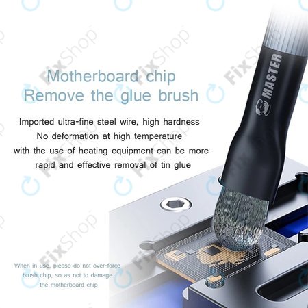 Mechanic - Brosse en acier pour PCB/BGA pour nettoyer les pads IC et enlever la colle