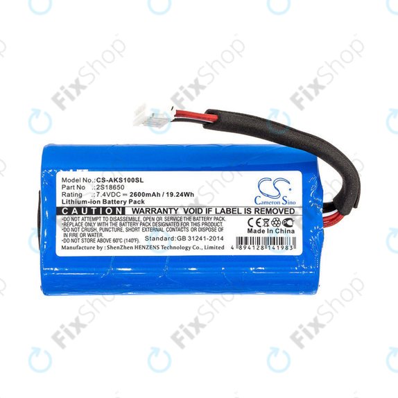 Batterie pour Anker Soundcore Boost, 2600mAh, Li-Ion, 7.4V, 2S18650, HQ