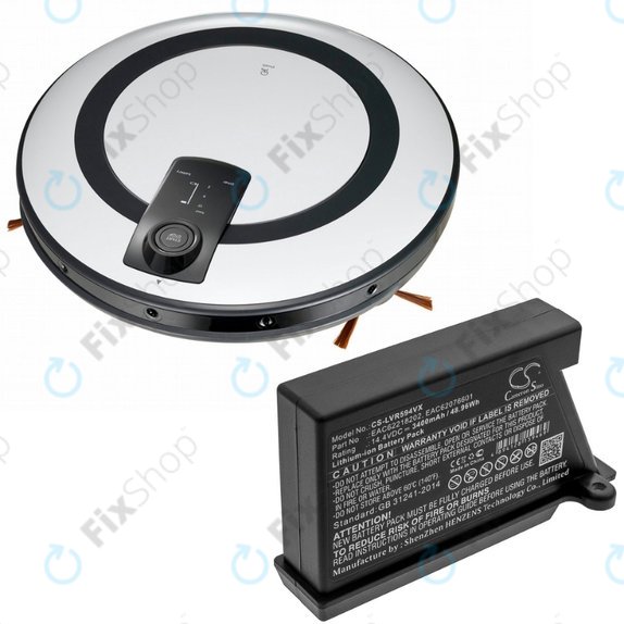 LG HomBot-series, VR-series - Batterie EAC62218202, EAC62076601 Li-Ion 14.4V 3400mAh HQ