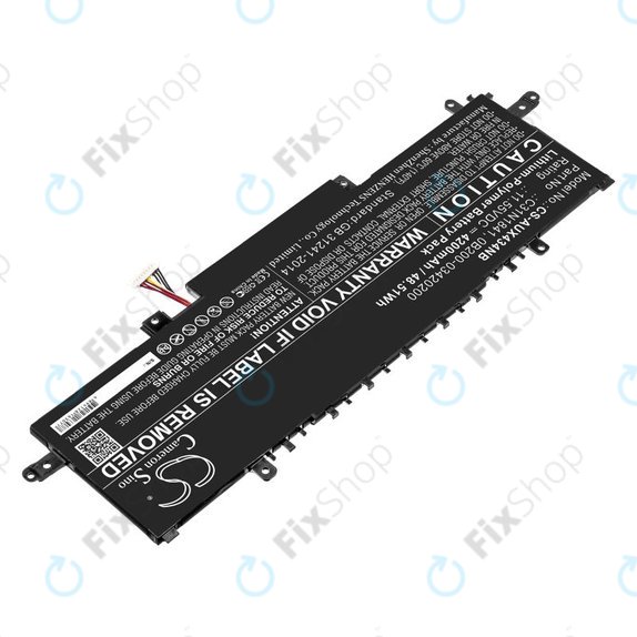 Batterie pour Asus ZenBook 14, Flip 14, 4200mAh, Li-Pol, 11.55V, C31N1841, HQ