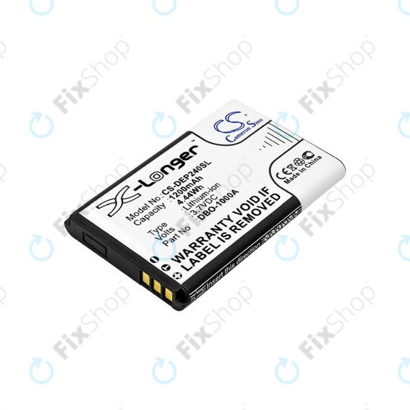 Batterie pour Doro 1370, 1372, 2404, 6040, 1200mAh, Li-ion, 3.7V, DBO-1000A, HQ