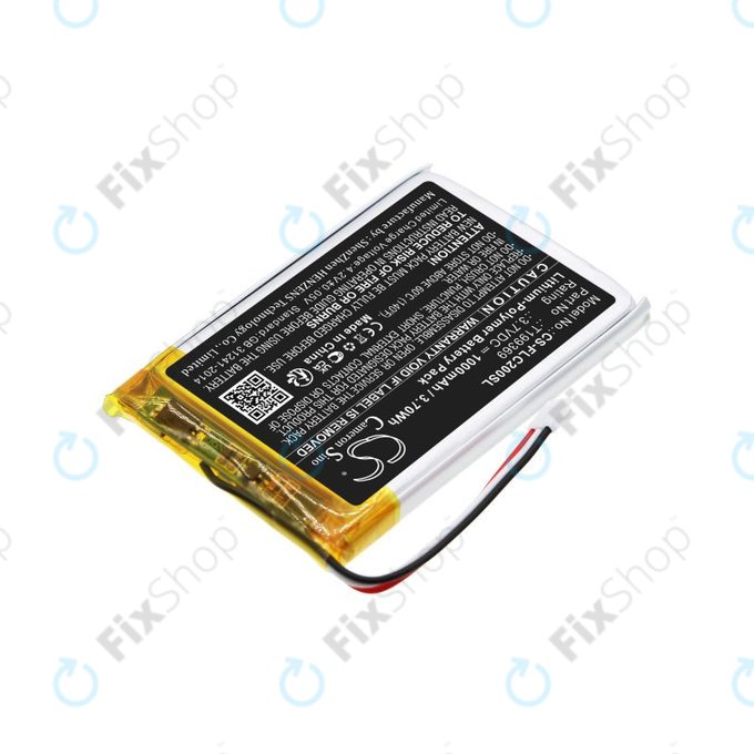 Batterie pour FLIR C2, C3, 1000mAh, Li-Pol, 3.7V, T199369, HQ