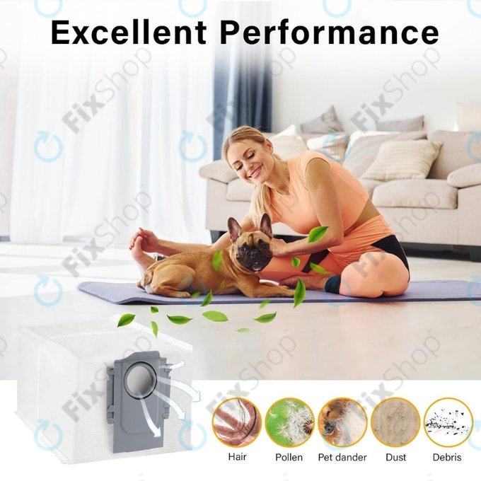 Xiaomi Roborock Qrevo Curv, Qrevo Edge, S8 MaxV Ultra, S8 Max Ultra, Saros 10, Saros 10R, QV-series - Sac a poussiere