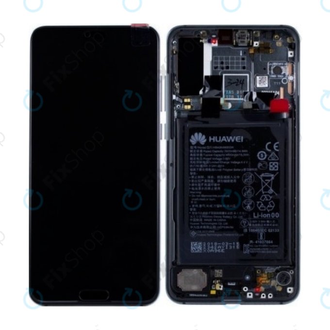 Huawei P20 Pro CLT-L29, CLT-L09 - Écran LCD + Écran tactile + Cadre + Batterie (Bleu nuit) - 02351WTP
