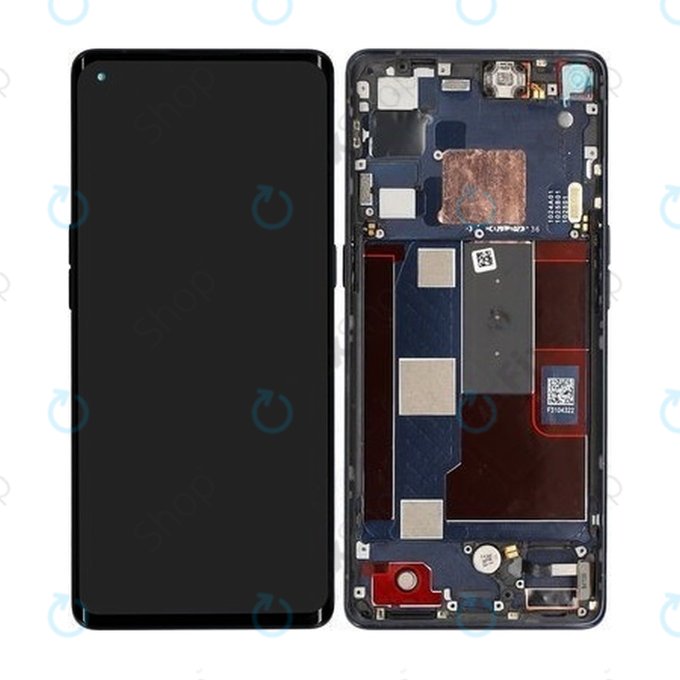 Oppo Find X2 Neo - Écran LCD + Écran Tactile + Cadre (Noir Clair de Lune) - 4904017 Genuine Service Pack