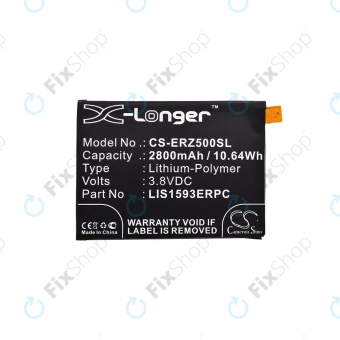 Batterie pour Sony Xperia Z5 E6653, 2800mAh, Li-Pol, 3.8 V, LIS1593ERPC, HQ