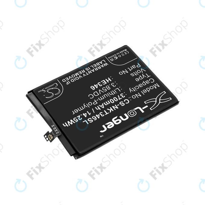 Batterie pour Nokia 7 Plus, 3700mAh, Li-Pol, 3.85 V, HE346, HQ
