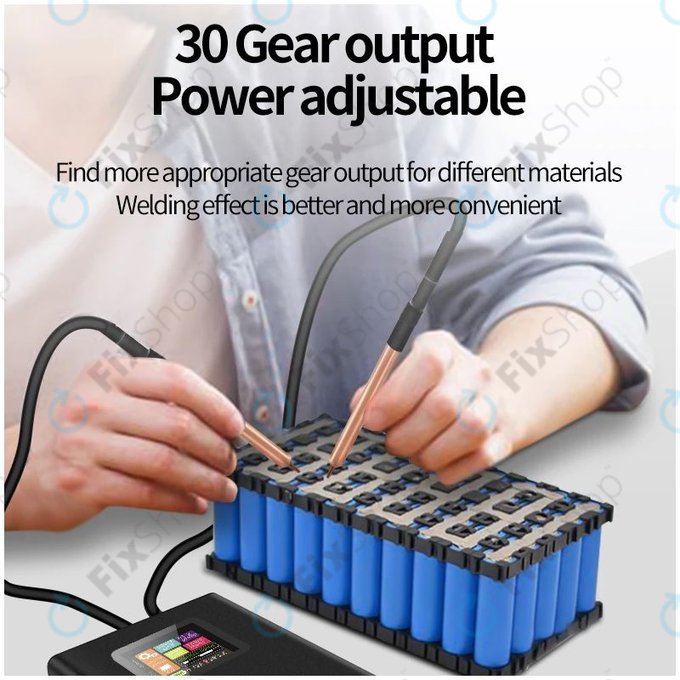 Docreate SW - Affichage numérique de la machine de soudage par points portable (5000mAh)