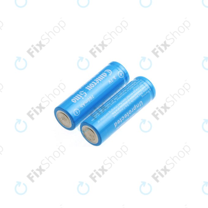 Batterie rechargeable, 2 pcs, 650mAh, Li-ion, 3.7V, 14430, HQ