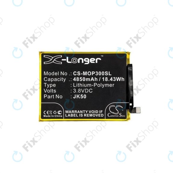 Motorola Moto G7 Power, G8 Power Lite, G9 Play, G10, G20, G30, G50, G51, E7 Plus, E7, E7i Power, E30, E40 - Batterie JK50 4850mAh HQ