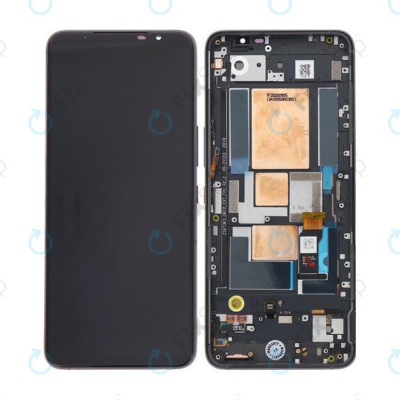 Asus ROG Phone 5 ZS673KS - Ecran LCD + Ecran Tactile + Cadre (Noir Phantom) - 90AI0051-R20021 Genuine Service Pack