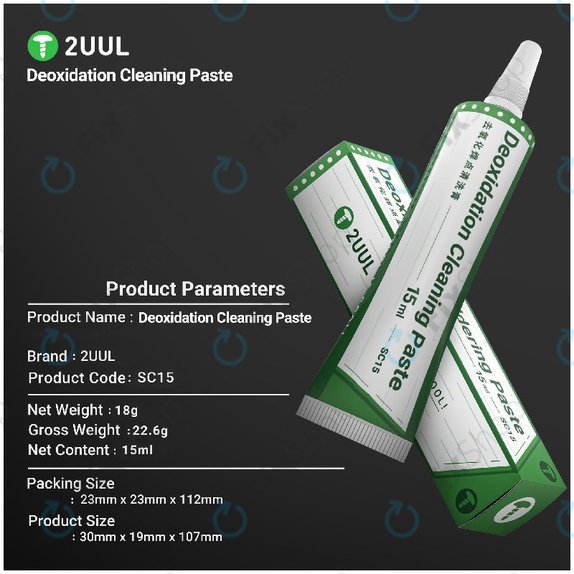 Pâte de désoxydation pour réactivation de pannes à souder, 2UUL SC15, 15ml