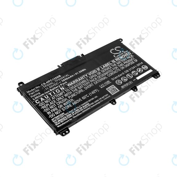 Batterie pour HP Pavilion 14, 15, X360, 3600mAh, Li-Ion, 11.55V, TF03XL, HQ