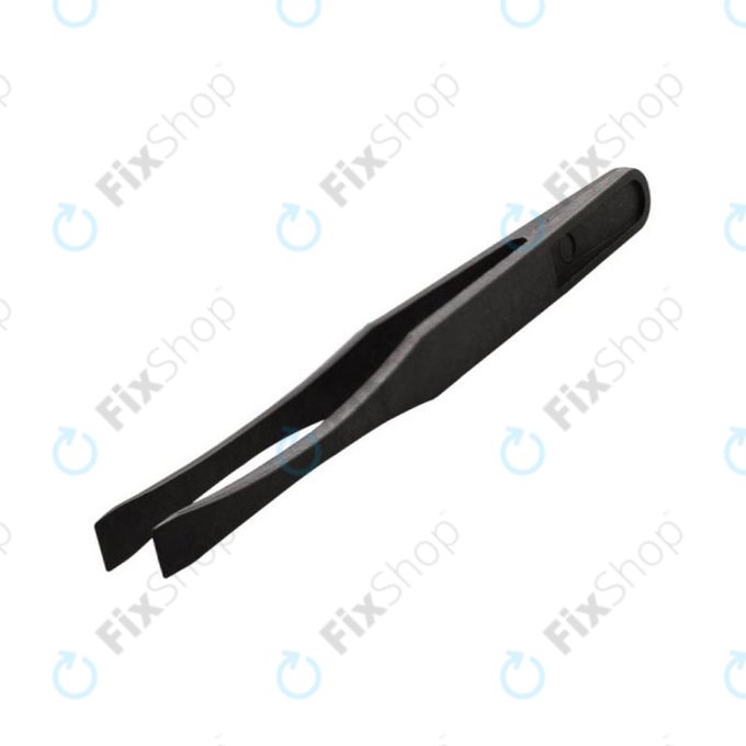 Pointe incurvée de la pince à épiler antistatique en plastique