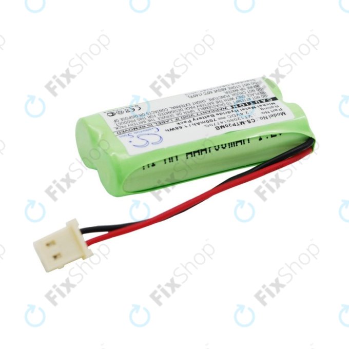 Batterie pour Motorola MBP20, 700mAh, Ni-MH, 2.4V, VT1208014770G, HQ