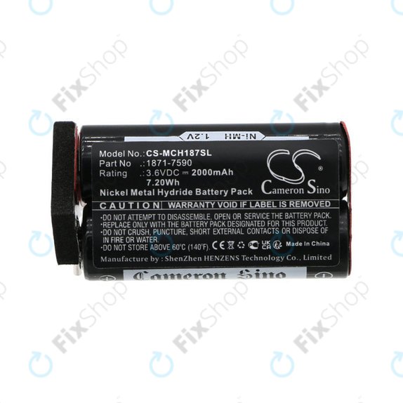 Batterie pour Moser ChromStyle, Wella Academy, Super Cordless, 2000mAh, Ni-MH, 3.6V, 1871-7590, HQ