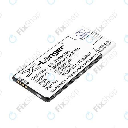 Batterie pour Alcatel 1b 2020, Alcatel Ot-5002a, 2850mAh, Li-Ion, 3.85V, TLI028C1, HQ
