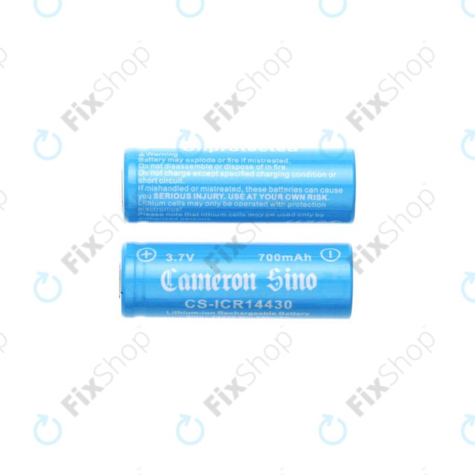 Batterie rechargeable, 2 pcs, 650mAh, Li-ion, 3.7V, 14430, HQ